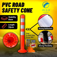 【COD】 Road Safety Cone Traffic Cone Flexible Pole Delineator Post Quality EVA Material Elastic Pole