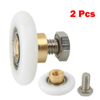 Bánh xe lăn cửa tắm cho 2 bánh xe đường kính 19mm, 23mm, 25mm, 27mm