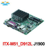 Partaker ITX-M51_D912L Intel Celeron J1900 Quad Core Mini ITX Fanless Mainboard 12V