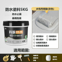【朝川】屋頂防水補漏 外墻裂縫漏水 5KG堵漏王 防水漆 防水膠 屋頂/外墻/陽台/金屬