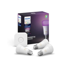 【Philips 飛利浦】Hue 智慧照明 入門套件組 藍牙版燈泡+橋接器(PH002 支援HomeKit/Google系統)