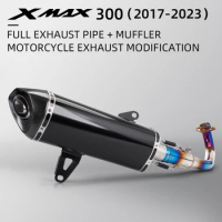 For XMAX300 XMAX 300 Full motorcycle Exhaust Muffler System 51mm Exhaust Muffler motorcycle Exhaust Muffler