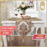 Evy Import COD European Style Table Runner Belgia Turki Premium | Alas Meja Tamu | Taplak Meja Kain 