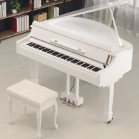 white baby Grand Piano Digital