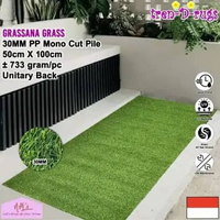 Tren-D-rugs Karpet rumput sintetis synthetic artificial grass tinggi 30 mm alas dekorasi taman halam