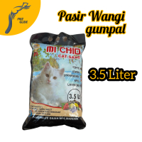 PASIR WANGI GUMPAL MICHIO 3.5LITER PASIR KUCING GUMPAL PASIR WANGI