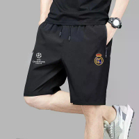 No. 7 Champions League Real Madrid quick-drying shorts 2025 men's summer running football pants fitn