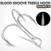 10pcs Super Strength Barbed Treble Fishhooks Fishing Tackle Durable Carbon Steel Fishing Hook Sharp 