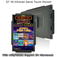 1920*1080 Vertical Display 32 Inch 3M Fire Link/Fusion 4/IGS/Bally Original Gaming Machine Use Touch Screen Monitor
