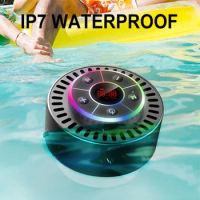 Portable Clock Mini Bluetooth Speaker Outdoor Waterproof Subwoofer with RGB Light FM MP3 Music Player Caixa De Som Bluetooth