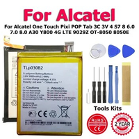 XDOU TLP032CC TLP025GC Battery For Alcatel One Touch Pixi POP Tab 3C 3V 4 S7 8 6.0 7.0 8.0 A30 Y800 4G LTE 9029Z OT-8050 8050E