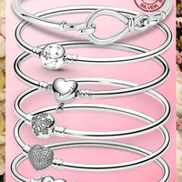 Femme Bracelet 925 Silver Infinity Knot Chain Bangle Bracelet for Women Fashion Jewelry Pulseira