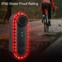 belook สำหรับกล้องติดจักรยาน 1080P 140 ° กล้องมองหลังแบบมุมกว้างกันน้ำ IPX6 พร้อมไฟท้ายสำหรับจักรย