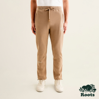 Roots 男裝摩登都市系列 雙面布長褲-棕褐色