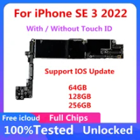 Motherboard For iPhone SE 3 2022 Clean iCloud 64G Mainboard IOS System Update 256G Logic Board 128GB Full Function Free Shipping