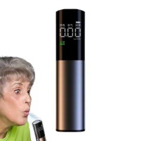 Rechargeable Alcohol Tester Portable Breathalyzer Tester High-Precision Mini Breath Alcohol Tester with Audible Alert