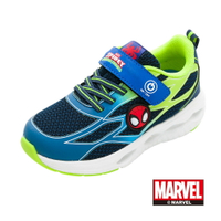 MARVEL漫威 SPIDERMAN 蜘蛛人 童鞋 電燈鞋 有開關 運動鞋 [MNKX35706] 藍【巷子屋】