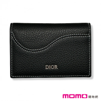 【Dior 迪奧】卡片夾/錢包/名片夾(黑色 Saddle)
