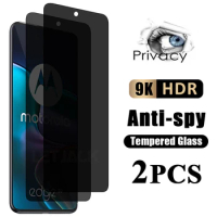 2PCS Privacy Screen Protector For Motorola Edge X30 30 20 Pro Lite Tempered Glass For Moto G71 G41 G50 G30 G20 G10 E40 E30 E20