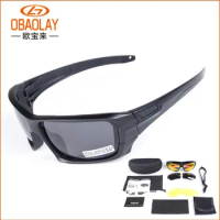 Obaolay Sports Polarized Cycling Sunglasses UV400 Protection Fishing Running Anti-impact Riding Goggles