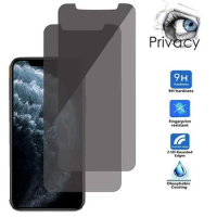 Anti-Spy Protective Glass For Apple iPhone 12 13 14 15 Pro XS Max XR X Privacy Tempered Glass Protector For iPhone 11 12 13 Pro