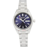 SEIKO 精工 SUR353P1手錶 藍寶石 水晶鏡面 夜光 日星期 深藍面 鋼帶 女錶