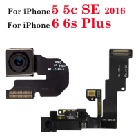 Front Facing Camera Flex Cable with Light Proximity Sensor Microphone Assembly For iPhone 5 5C 5S SE 6 6s Plus Back Rear Camera