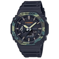 【CASIO 卡西歐】卡西歐G-SHOCK 農家橡樹電子錶-黑(GA-2100SU-1A)