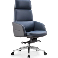 Boss chair study room chair cowhide office chair ergonomic computer chair backrest swivel chair conference chair