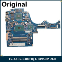 LSC Refurbished 856674-601 856674-001 For HP Pavilion 15-AX Laptop Motherboard I5-6300U CPU GTX950m 2GB DAG35AMB8E0
