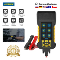 AUTOOL BT880 Battery Tester with Printer 8-30V V/A Monitor&amp;Cranking Test&amp;Charging Test&amp;Start Test&amp; Max Load Test &amp; Data Review
