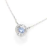 SWAROVSKI 施華洛世奇 SPARKLING DANCE系列 5279425 跳動的心項鍊 38cm 藍色 1pc