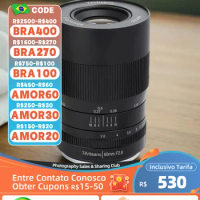 【 Do Brasil 】SALE 7Artisans 60mm F2.8 APS-C Mirrorless Camera Lens for Sony Canon EF-M RF Fujifilm Nikon Z 7 Artisans 60 2.8