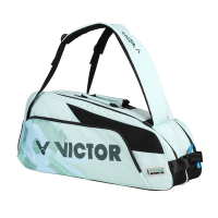 VICTOR 6支裝羽拍包-拍包袋 羽毛球 裝備袋 肩背包 後背包 雙肩包 羽球 勝利 BR6219R 湖綠水藍綠