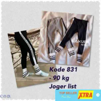 Baju Legging joger list import831 RO Celana Wanita Legging Abu Kekinian Tiktok shop Fashion Muslim R