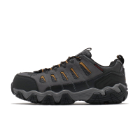 SKECHERS 休閒鞋 Blais 男鞋 灰黃 防觸電 鋼頭 防潑水 工地 工作鞋【ACS】 77051-DKGY