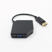 100pcs New 1080p Display Port DP to HDMI VGA DVI Adapter Cable for Macbook Mac Air Pro iMac