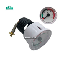Gas Wall Mounted Furnace Parts 0-6BAR Pressure Gauge Capillary Steam Pressure Gauge For Rinnai Gas Boilers Replacement