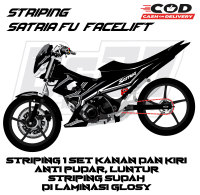 STRIPING STICKER VARIASI SATRIA FU FACELIFT MOTIF SIMPEL TERBARU KEREN