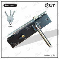 Handle Pintu Komplit Ukuran Besar 25 cm Kotak POTTA Hitam / Gagang Pintu - Sinar Jaya Tools handle  