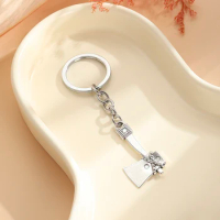 20pcs Axe Ax Keychain For Bags Small Gift Key Chain Jewelry Car Keyring Accessory