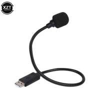 adjustable USB Microphone 360 degree Condenser Gooseneck Mic Adapter Cable for iPhone Android Smartphone/iPad PC Computer laptop