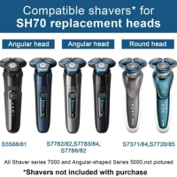 SH71 Replacement Heads Compatible with Philips Norelco Shaver Series 7000 and 5000 ,Blade for Philips Norelco S7782 S7788