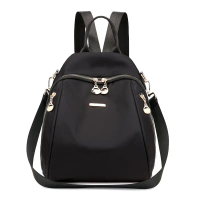Tas Backpack Nilon Polos model 7166 Ransel Campus Kanvas Wanita