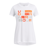 【UNDER ARMOUR】UA 女童 TECH BLOCK LOGO 短袖T-Shirt_1386857-100