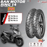 BAN MOTOR RING 14 TUBLES ASPIRA MAXIO RAPIDO BAN MOTOR TUBLESS BEAT VARIO SCOOPY RING 14 TUBELESS 70