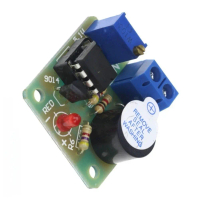 1 chiếc module/bảng báo động âm thanh với buzzer cho LM358, dùng pin 9V hoặc 12V