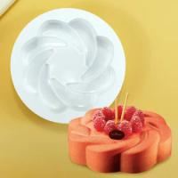 Dorica 6 Inch Flower Mousse Mold Kitchen Accessories Chocolate Silicone Cake Mould Fondant Cake Decorating Tools Bakeware