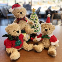 Cute bear plush toy doll with change clothes teddy bear doll stuffed animals for girls Christmas gifts Window home decoration