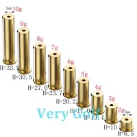 5pcs/pack Golf Brass Tip Plug Swing Weights For Golf Steel Shafts fit Iron and Wood Diameter 7mm